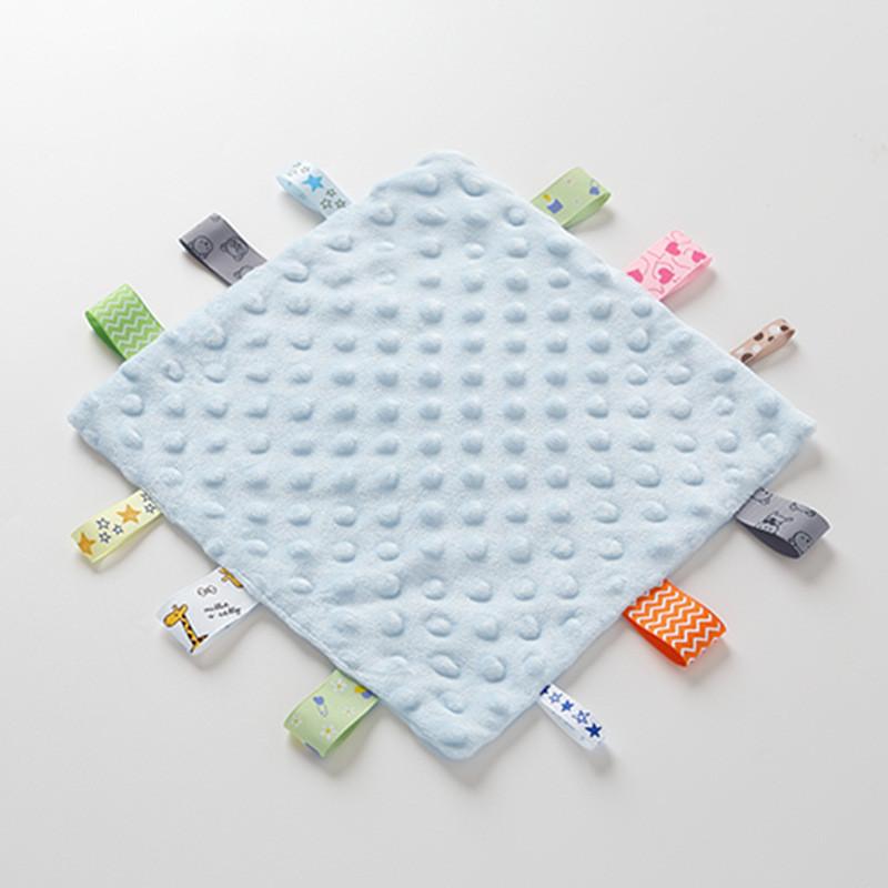 Baby Plush Comforter Sleep Aid With Solid Color For Newborns And Infants