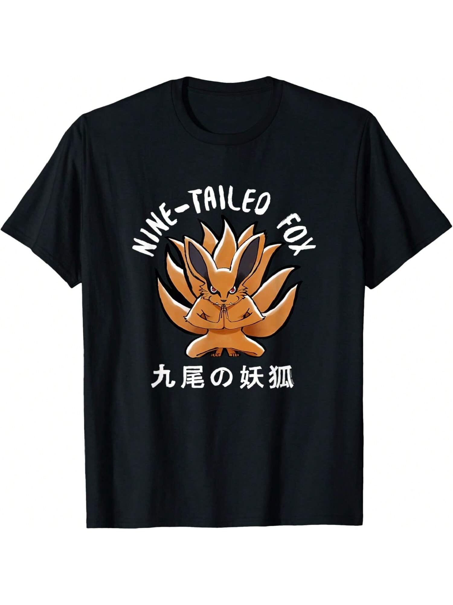 Narutos Shippuden Nine Tailed Fox Anime T-Shirt S разноцветный