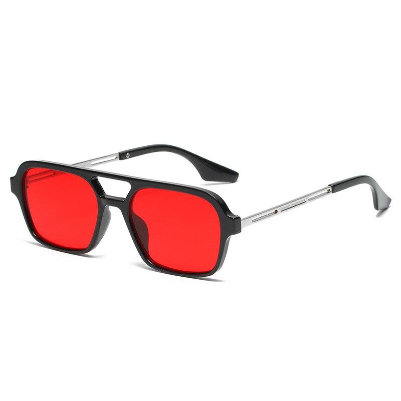 Heren Dames Vintage Dubbele Brug Aviator Zonnebrillen Kleurrijk UV400 Klassieke Mode Brillen Retro Stijl