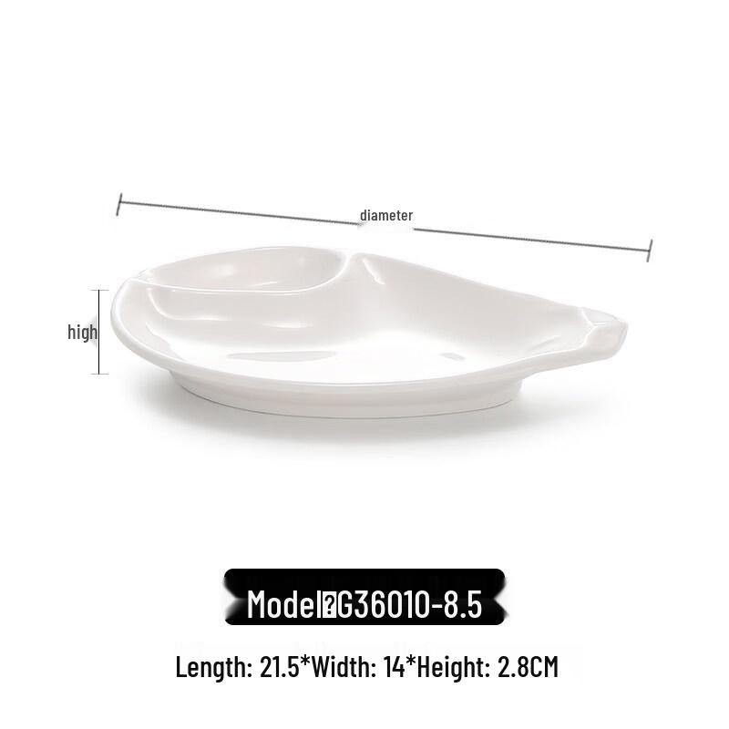 Japanese Style Divided Melamine Snack Plate