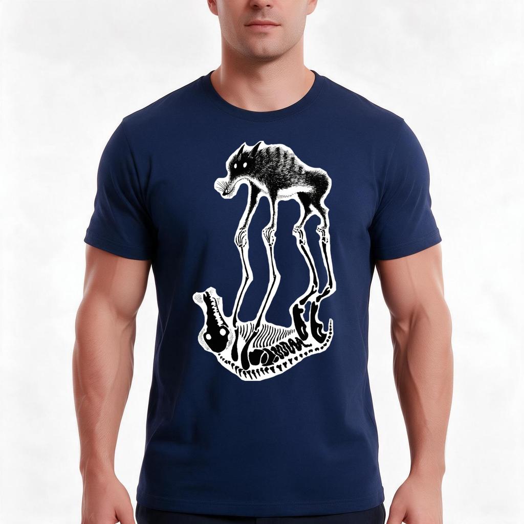 The Skinwalker Tshirt Summer Casual Cotton Tee Oversized Streetwear Tops Vintage Graphic Print Loose Fit Short Sleeve