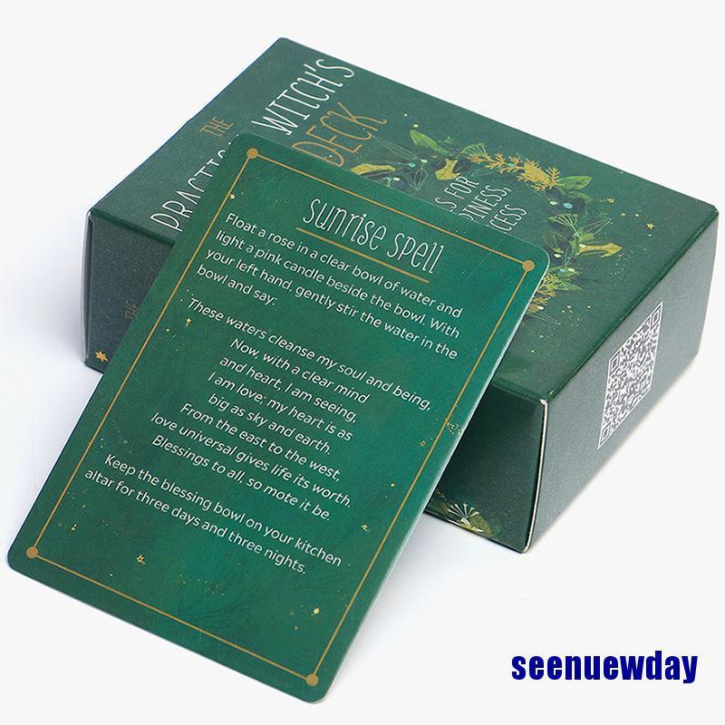 The Practical Witch's Spell Deck Guidebook Board Divination Reading Oracle Cards