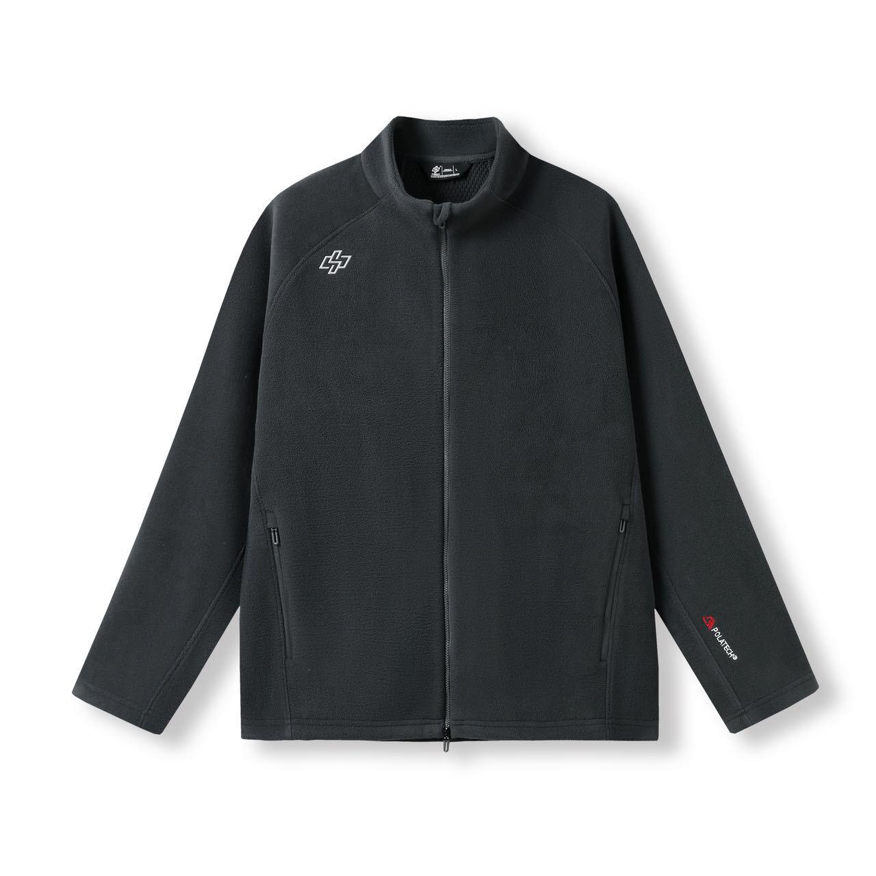 

Men s Outdoor Casual Fleece Jacket: Stand Collar, Solid Color, Embroidered, Versatile, Loose Fit, Zipper, Autumn/Winter Wear L