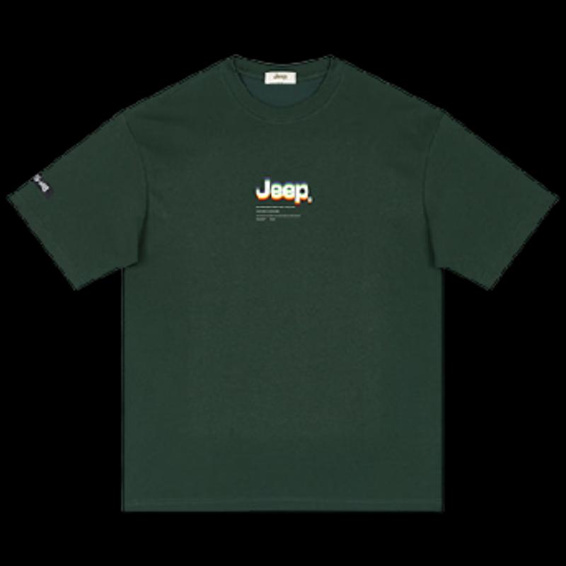 JEEP P842MKT421 Unisex Loose-Fit Round Neck T-Shirt L