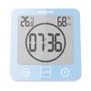 BALDR Waterproof Bathroom Wall Clock with Thermometer, Hygrometer, Suction Cup, and 1/10-Minute Countdown Timer