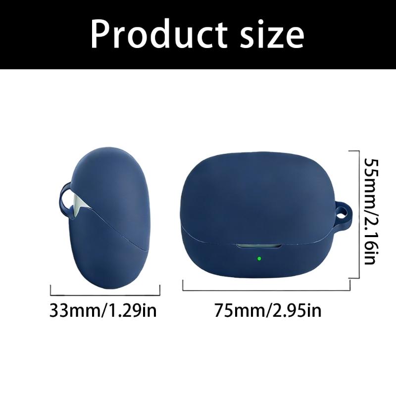 Silicone Case Cover for Roseselsa Opal Earbuds Case Secure Grip Easy Access Scratches Resistant Housing Skin