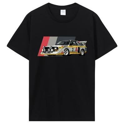 Sport S1 E2 Auto da Rally Gruppo B Stig Blomqvist Mikkola E Walter T-Shirt Maglietta Casual Top in Cotone Abbigliamento da Uomo T-shirt Unisex