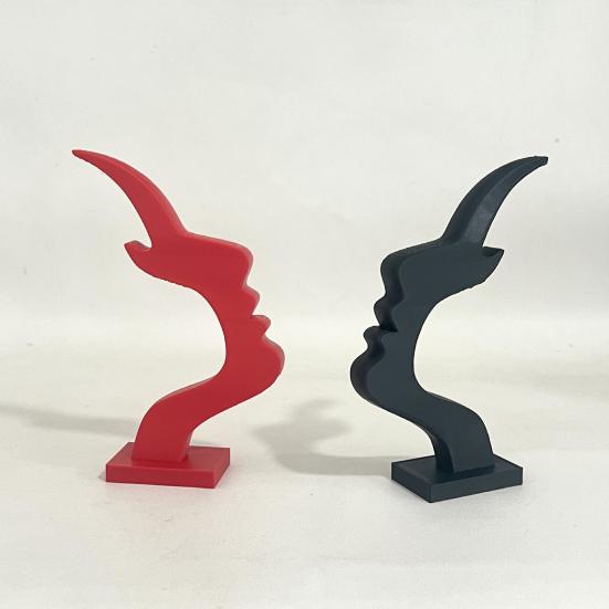Minimalist Face Eyeglass Holder Desktop Human Side Face Eyeglass Stand Decorative Glasses Stand for Home Office Desk Bedroom Dresser