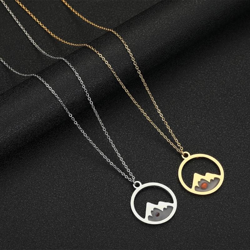 Creativity Mustard  Necklace Stainless Steel Chain Faith Necklace For Women Girl Christian Inspirational Jewelry