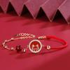 Dragon Lucky Menglong Red Rope Bracelet Female Natal Guochao Weaving Hand Rope Accessories