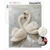 Kit de Pintura de Diamantes DIY Pareja de Cisnes. Arte de Diamantes Brillantes para Adultos y Principiantes. Decoración de Pared para el Hogar y Regalos Hechos a Mano