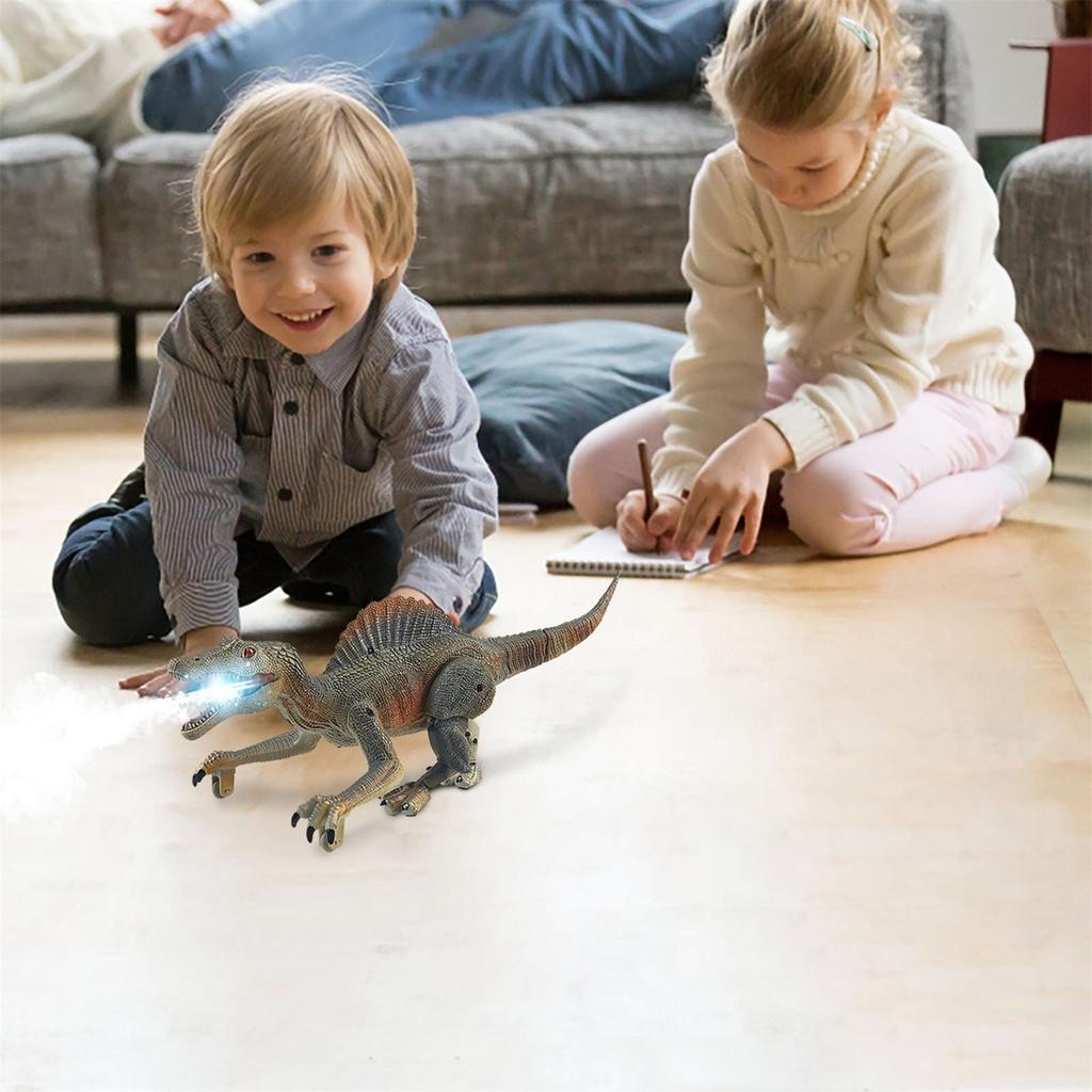Remote Control Dinosaur Sound Photoelectric Light Induction Simulation Spray Mechanical Dinosaur Model Toy