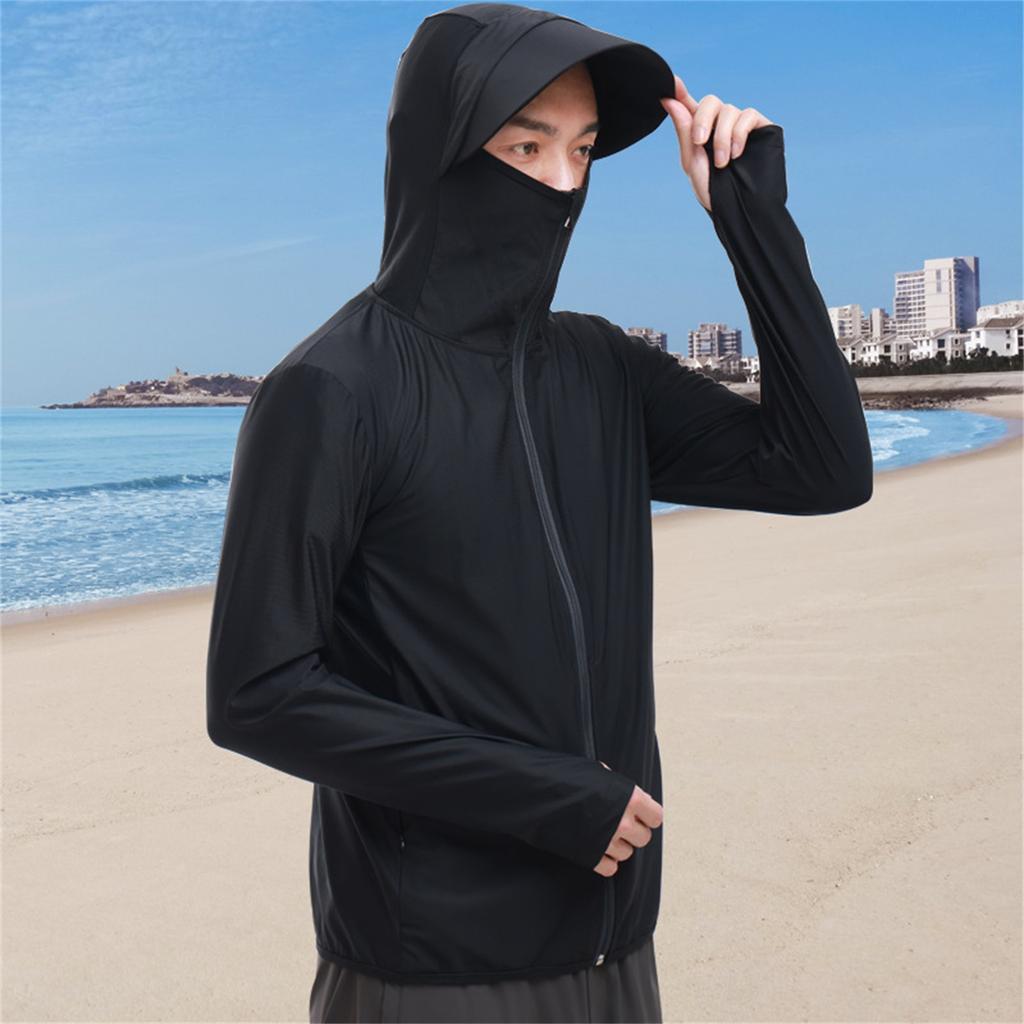 Women And Men With The Same Fashion Sun Protective Clothing Summer Uv Breathable Thin Clothes Sun-Protective Clothing Coat