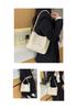 Vintage Cross-Woven Shoulder Tote Bag - Large Capacity, Niche Design Bucket Bag for Women
