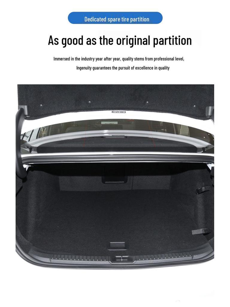 Ford Fiesta Hatchback/Sedan Rear Trunk Spare Tire Cover & Luggage Compartment Partition Mat