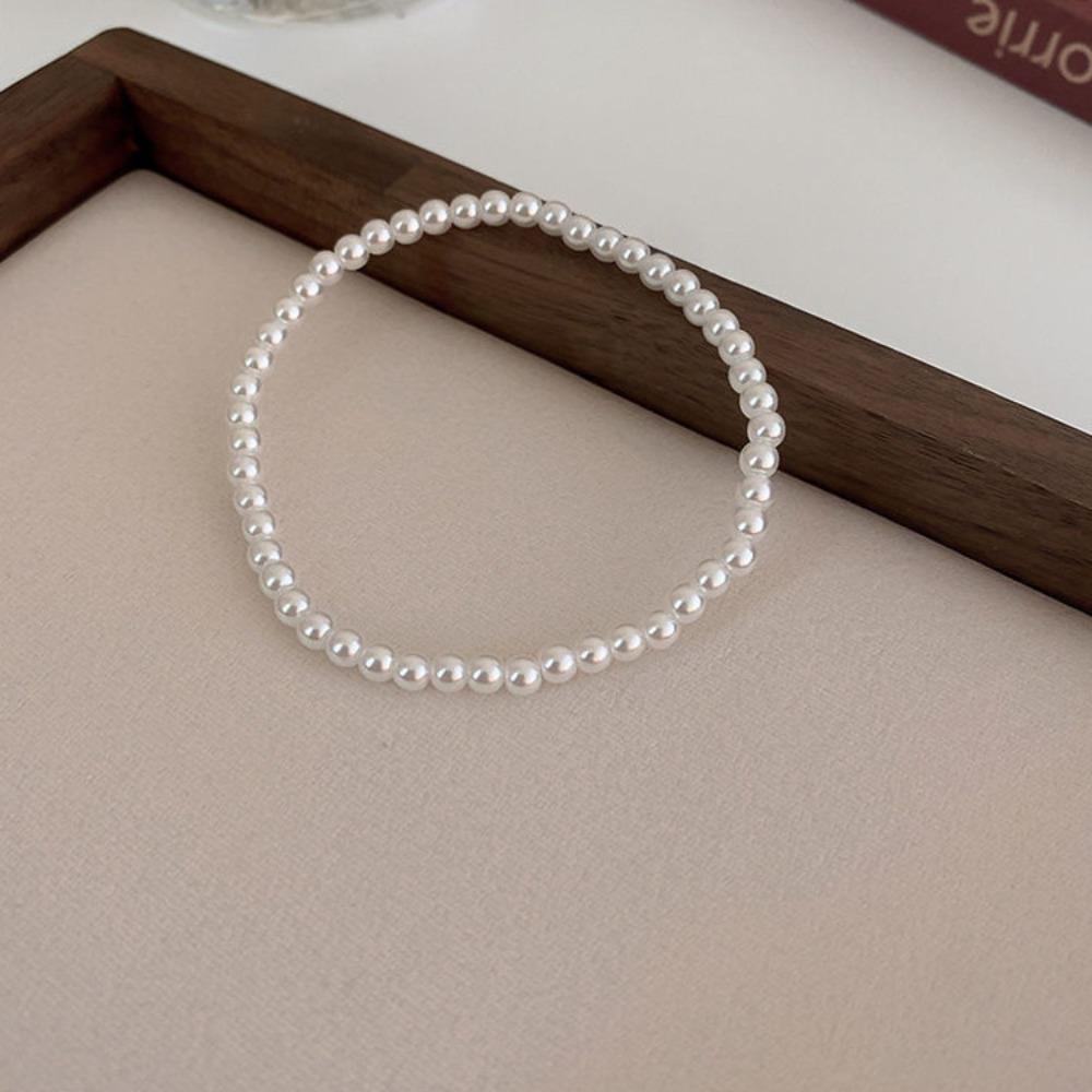 

4/6/8/10/12mm Pearl Bracelet, Elastic Bracelet electroplating