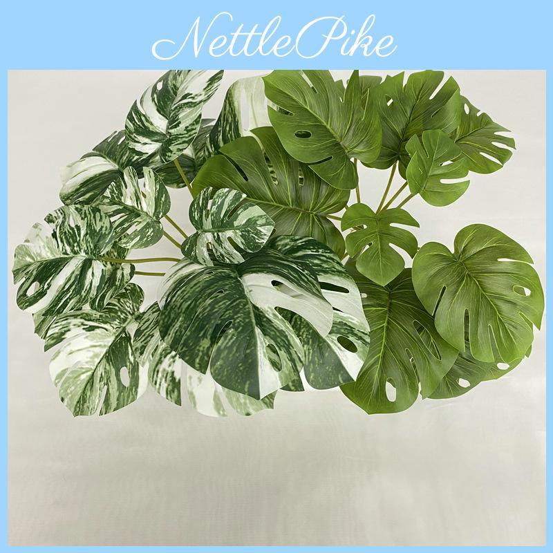 Leaf Realistic Monstera Party Decor Faux Greenery For Home Table Wedding Gift
