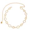 Simple Wind Metal Hollow Circular Splicing Waist Chain, Personalized Fashion Geometric Belt Body Chain