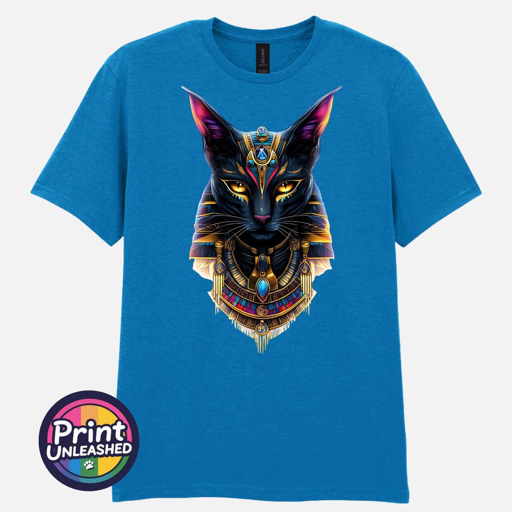 Bastet Cat Goddess T Shirt Egyptian Mythology Graphic Tee Fantasy Art Gift S2XL