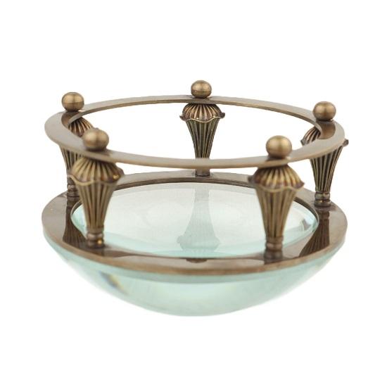 Brass Table Magnifying Glass Engraved Handmade Item  Nautical Gift, Table Top Decor w Case Baptism Gift, Brass Decor