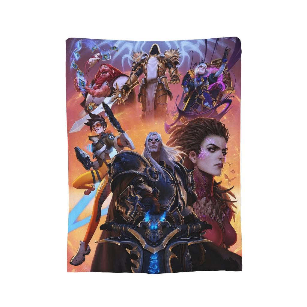 Coperta Elise di World of Warcraft in Flanella Calda Coperta da Divano per Casa Camera da Letto Trapunta
