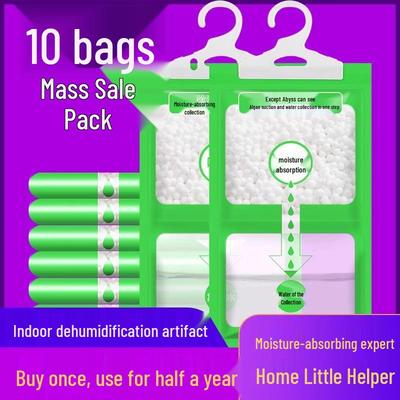Hanging Anti-Mold Dehumidifier Bag for Wardrobes - Strong Moisture Absorption