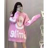 Japanischer Retro Dreidimensionaler Smiley Lockerer Pullover Damen 2025 Herbst- und Winterkleidung Fauler Weicher Wachsartiger Strickpullover auf Kleidung