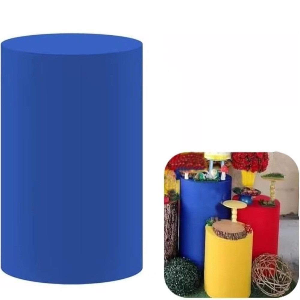 Polyester Desserts Tablecloth Reusable Party Wedding Decor DIY Cylinder Cover Cake Column Backdrop