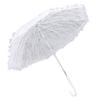White Lace Parasol Umbrella J Handle Elegant Appearance Bridal Lace Umbrella for Wedding Party Decorations Prom