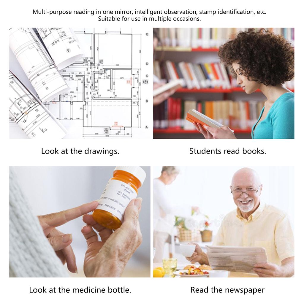 Single Lens Eye Loupe Magnifier Handheld 2.5X 8X Magnifying Glass Foldable for Reading Gems Jewelry Magnifying Lens