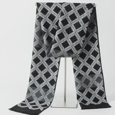 2024 Heren Geborstelde Imitatie Kasjmier Sjaal - Britse Stijl, Business Casual, Herfst/Winter Accessoire