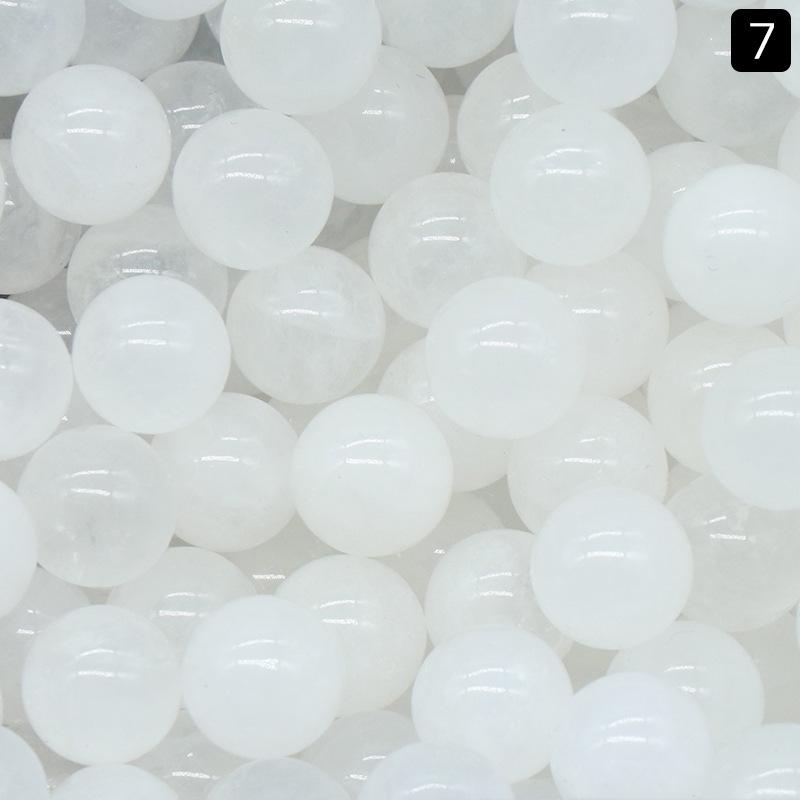 Perline Rotonde in Cristallo di Agata Senza Foro da 10mm - Materiale Semi-Prezioso per Gioielli Fai da Te