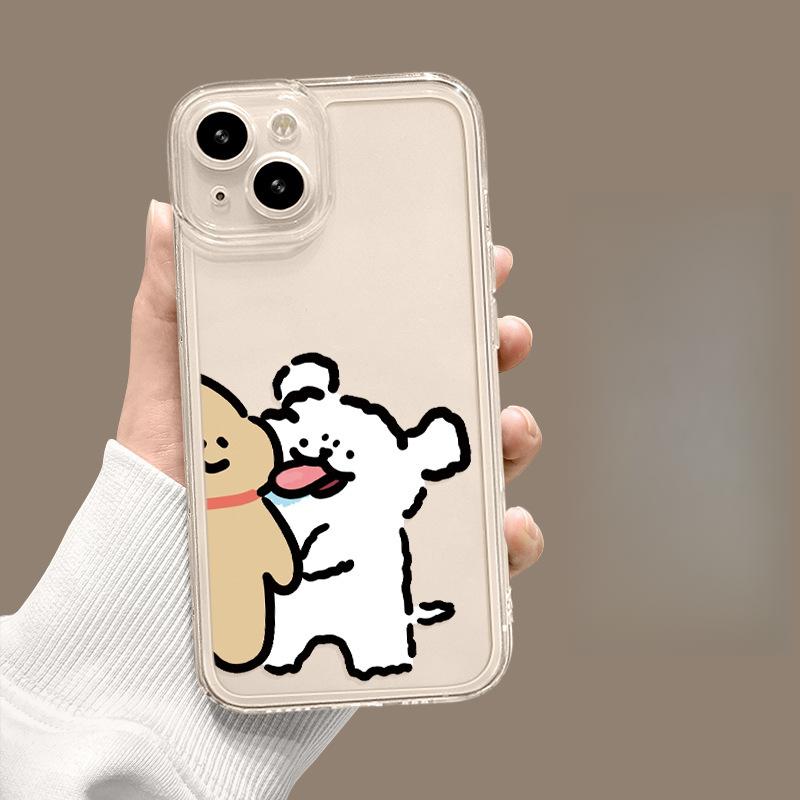 

Transparent and Suitable Apple 16 Phone Case 15plus Matte 14 Silicone 13mini Protective Case 12promax Apple 6