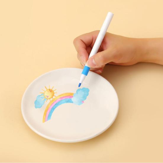 Kids Acrylic Markers Hard Tip Acrylic Paint Pens Quick Dry Ink Art Markers for Fabric Rock Painting Ceramic Glass Students Arts Crafts Supplies