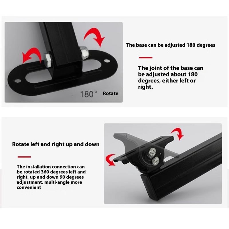 Flexible Articulating Projector Camera Mount Featuring Foldable Extension Arms 90 Degree Vertical Adjustment Metal