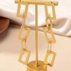 Trendy Exaggerated Chain Earrings - Women's Street Style Geometric Ear Studs