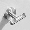 Black 304 Stainless Steel No-Drill Coat & Hat Hook for Bathroom or Entrance
