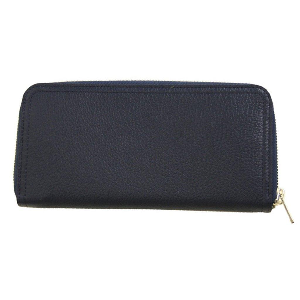 Porter Double Round Wallet L (Navy x White)