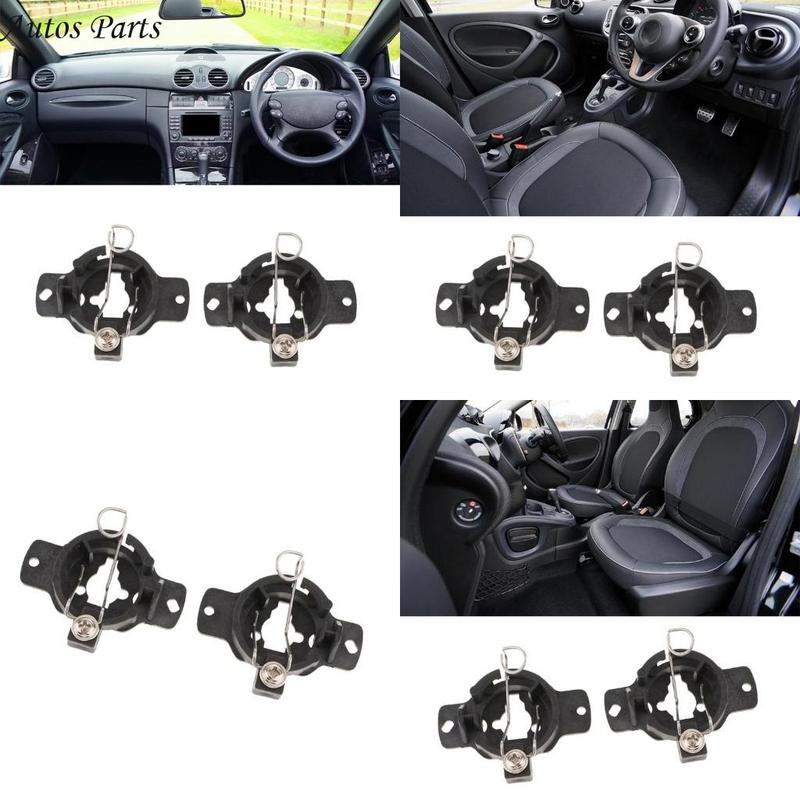57BA 2Pcs Car H1 Headlight Bulb Holder Retainers Adapter for S320 Replacement Light Bulb Socket Holder Clip