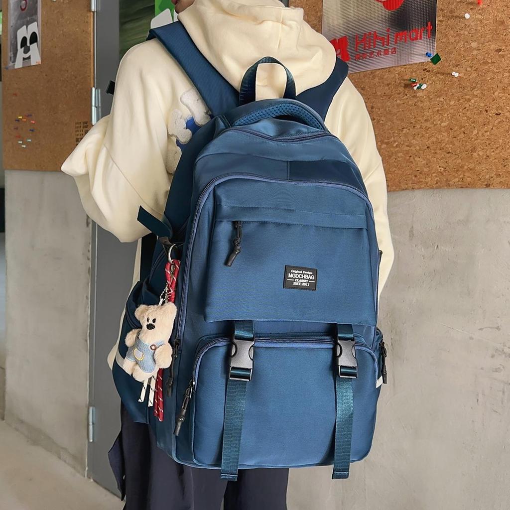 Schoolbag New Student School Bag Male Large Capacity Junior High School High School College Student Campus Couple Computer Backpack