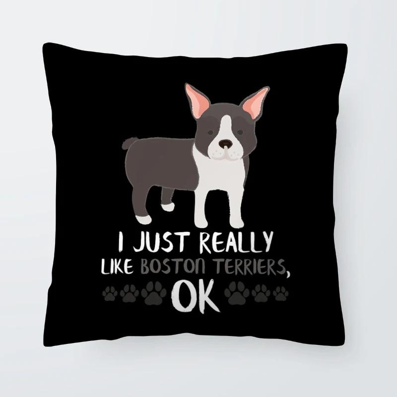 

Bedroom Living Room Decor Dog Poster Cushion Dachshund Mastiff Siberian Husky Cover Pillow Home Cute Pet 12x12Inch
