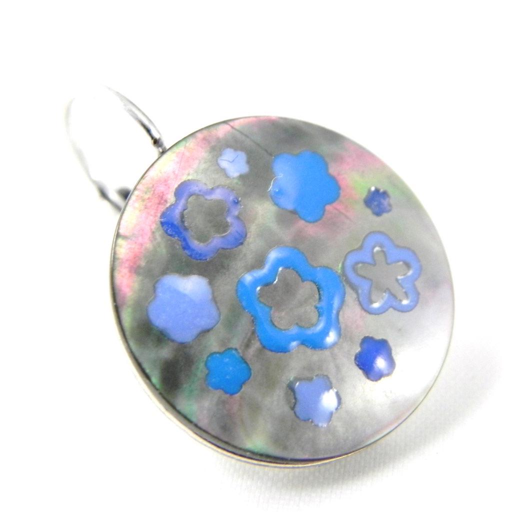 NOA [H2319] - Designer Earrings 'Bora Bora' Blue