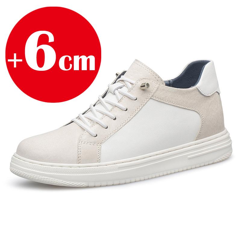

Casual Sneakers Men Elevator Shoes Hidden Heels Breathable Heightening Shoes For Man Increase Insole 8CM 6CM Optional Height Sho 36