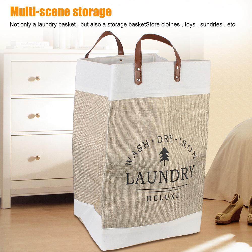 Printed Foldable Storage 1PC Collapsible Organizer Waterproof Sorter Basket Bin Sundries Laundry Basket Dirty Clothes Hamper