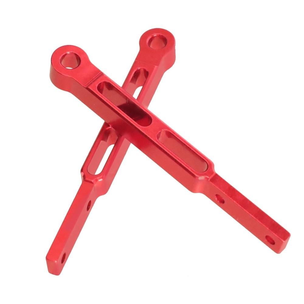 6pcs Durable Leaf Spring Modified Rod Black Red Silver Fixing Plate Kit  RC Accessories