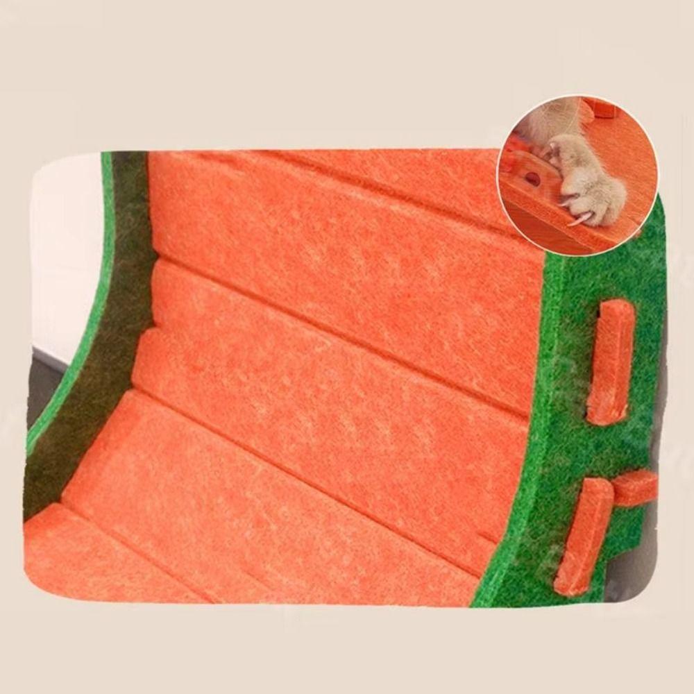 Triangular Cat Scratch Board L Shape Double-layer Cat House Cat Play Rest Felt Cat Nest  Indoor