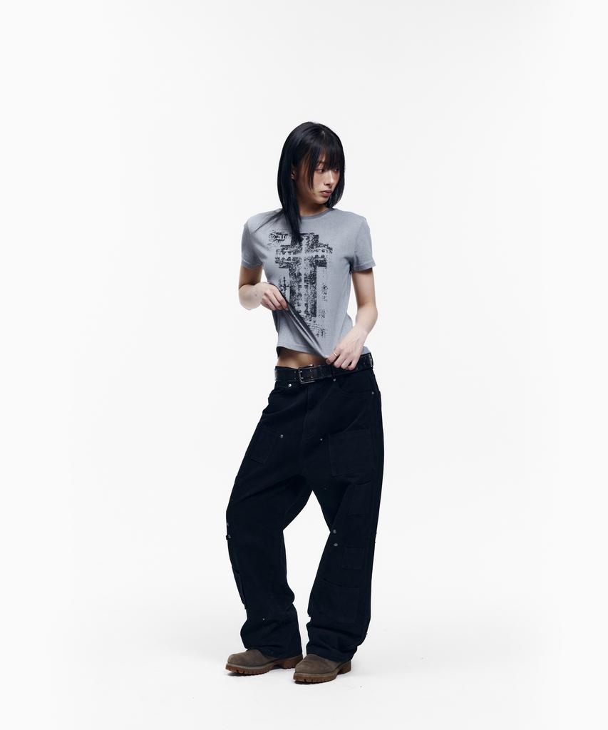 AAKAM Razor Cross Half Top (Gray)