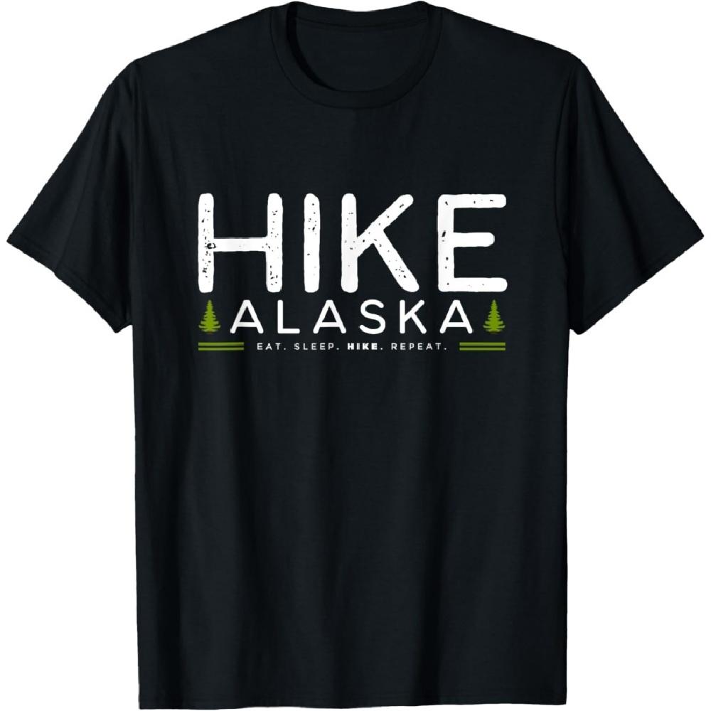 

Alaska Hike Tree Retro Graphic T-Shirt XXXXXL чёрный