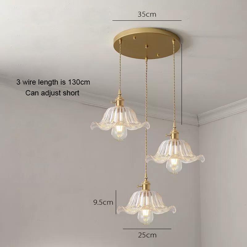 Vintage Creative Glass Metal Pendant Lights Fixture Retro Loft Style Bar Restaurant Kitchen Room Indoor Hanging Lamp Luminaire