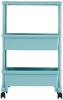 JEJ Astage Storage Lycee Table Wagon 3 Tiers Blue Made In Japan Easy Assembly Width 45 X Depth 30 X Height Cm (Approx.) 71.5